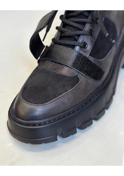 Terziademaltun Italyan Stil Iç Dış Deri Erkek Bot Siyah T11270 fiyatları