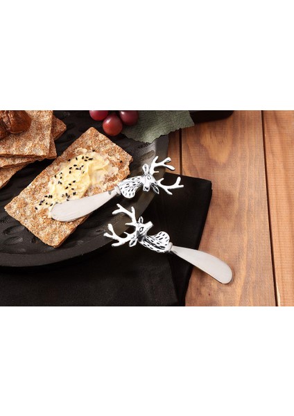 Deerest Silver 2 Adet Tereyağı Bıçağı 18 cm modelleri