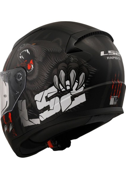 Rapıd 2 Clawn Mat Siyah-Kırmızı Kask