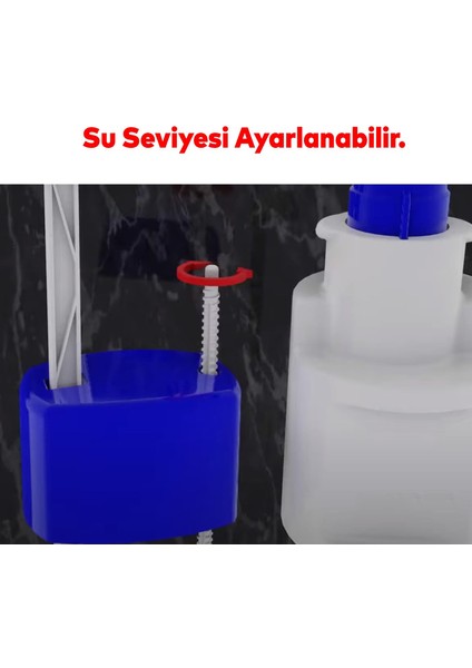 Rezervuar Basmalı Iç Takımı Alafranga Oturmalı Tuvalet Klozet Sifon Iç Düzenek Otomatik Su Dolum indirimleri