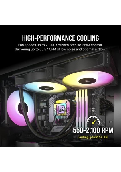 Corsaır Af Elıte Series AF120 Rgb Elıte 120MM Fluid Dynamic Rgb Fan With Airguide Single Pack