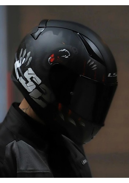 Rapıd 2 Clawn Mat Siyah-Kırmızı Kask (Siyah+Şeffaf Cam ) fırsatları