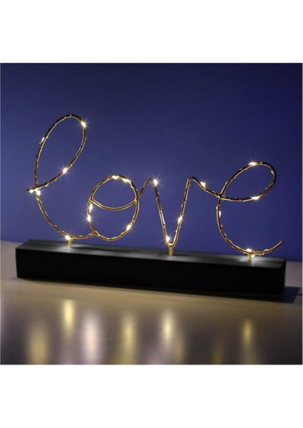Aşk Love Yazılı Pilli LED Işık Ev Dekor Aydınlatma Lamba fiyatları