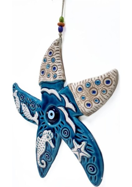 Dekoratif Seramik Büyük Yıldız Şeklinde Duvar Kapı Süsü fırsatları