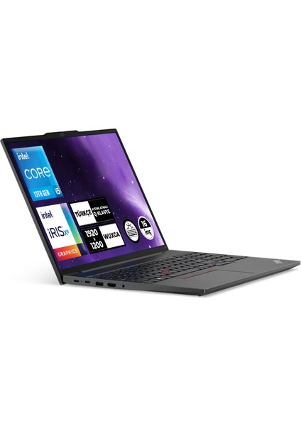 Thinkpad E16 Gen 1 I5-1335U 8gb 512GB SSD 16" Wuxga Windows 11 Pro Taşınabilir Bilgisayar 21JN00BCTX016