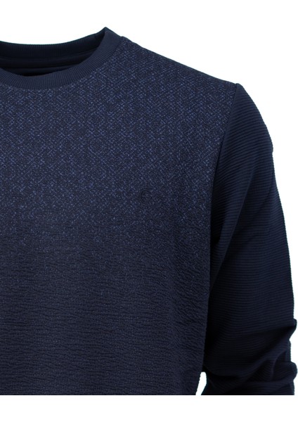 Erkek Mevsimlik Doğal Pamuklu Şık Sweatshirt Bisiklet Yaka Panolu Uzun Kollu Rahat Kesim Tam Kalıp modelleri