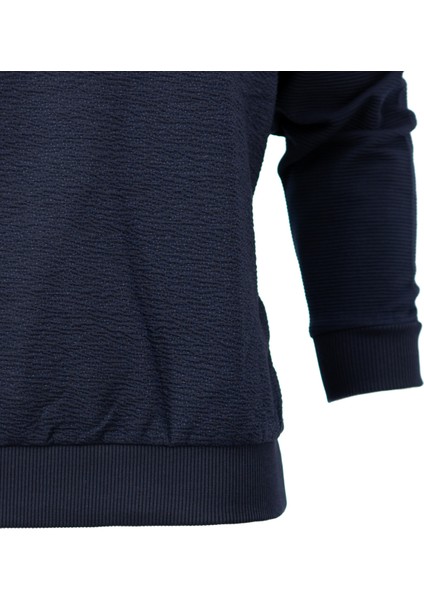 Erkek Mevsimlik Doğal Pamuklu Şık Sweatshirt Bisiklet Yaka Panolu Uzun Kollu Rahat Kesim Tam Kalıp indirimleri