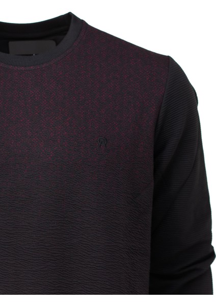 Erkek Mevsimlik Doğal Pamuklu Şık Sweatshirt Bisiklet Yaka Panolu Uzun Kollu Rahat Kesim Tam Kalıp fırsatları