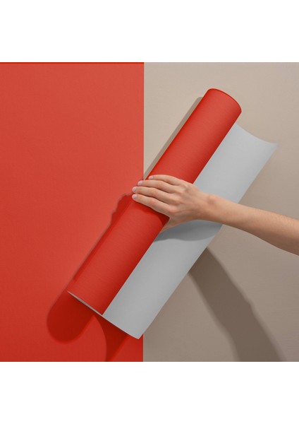 Kırmızı Düz Renk Yapışkanlı Folyo, Mutfak, Tezgah, Masa, Dolap Kaplama Folyosu, Isıya Dayanıklı, Su Geçirmez, Yapışkan Folyolar, Sticker, Büyük Ebatlı, Dekoros fiyatları