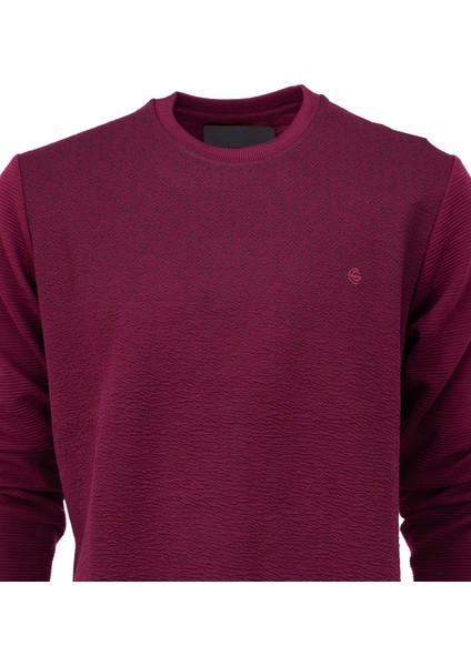 Erkek Mevsimlik Doğal Pamuklu Şık Sweatshirt Bisiklet Yaka Panolu Uzun Kollu Rahat Kesim Tam Kalıp fiyatları