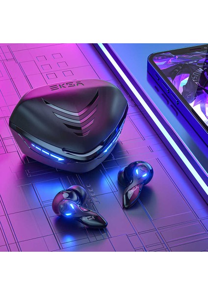 Android ve Ios Uyumlu LED Işıklı Ipx4 Suya Dayanıklılk Dokunmatik Gaming Bluetooth Kablosuz Kulaklık fiyatları