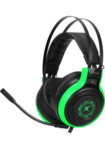 USB Kablolu Gaming Oyuncu Kulaklığı Renkli LED Işıklı Kristal Netlikte 7.1 Surround Ses Teknolojisi indirimleri