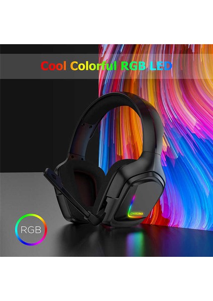 Yüksek Kalite Ses Göz Alıcı Rgb Renk Değiştirme Özelliği 3.5mm Jack Girişli Gaming Oyuncu Kulaklığı