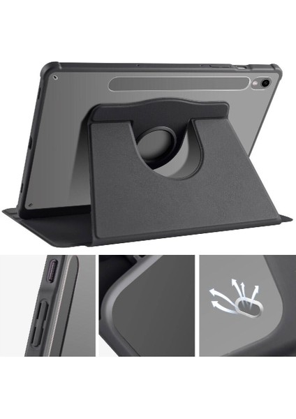 Galaxy Tab S9 Kılıf Termik Kalem Bölmeli Dönebilen Standlı Kılıf modelleri