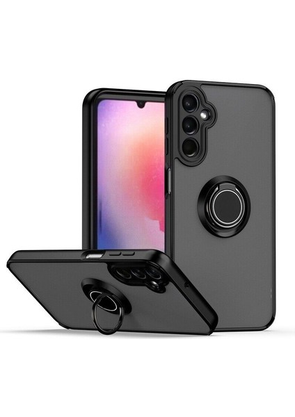 Samsung Galaxy A24 Kılıf Montreal Yüzüklü Standlı