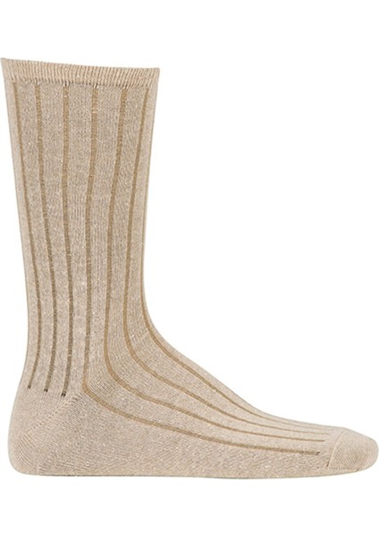 Bambu Asker Çorap Bej 3'lü Paket