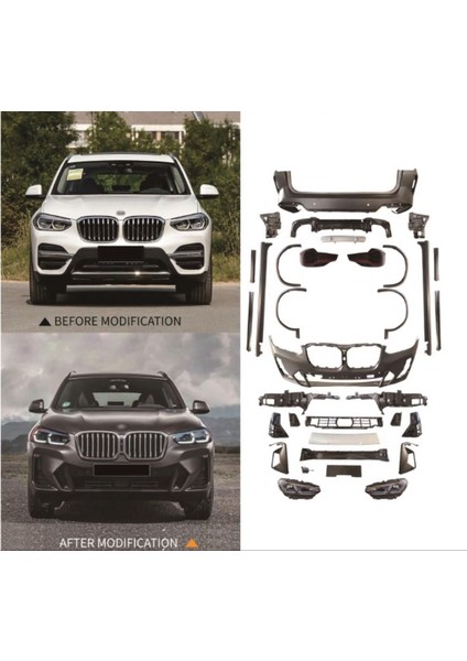Bmw X3 18-21 Için 21+ Facelift Body Kit