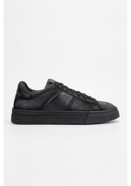 Erkek Siyah Grft Deri Sneakers & Spor Ayakkabı 325 500 99 Erk Ayk SK23/24