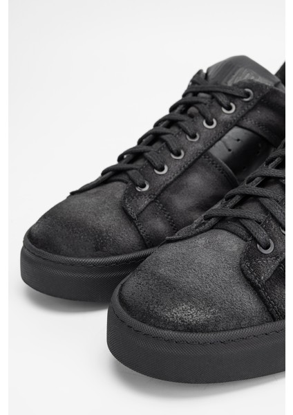 Erkek Siyah Grft Deri Sneakers & Spor Ayakkabı 325 500 99 Erk Ayk SK23/24
