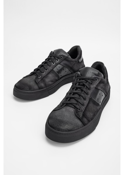 Erkek Siyah Grft Deri Sneakers & Spor Ayakkabı 325 500 99 Erk Ayk SK23/24