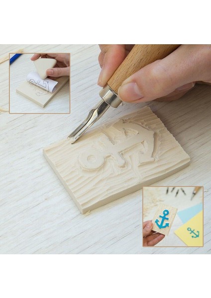 Lino Cutter Linol Oyma Kesme Bıçak Seti 5 Bıçaklı