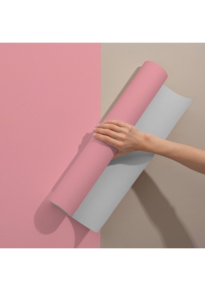 Açık Pembe Düz Renkli Yapışkan Folyolar, Düz Renk Folyo, Su Geçirmez, Isıya Dayanıklı, Banyo, Yatak Odası, Mutfak Tezgah Arası ve Ev Dekoru, Dolap, Duvar ve Mobilya Kaplama Folyosu, Dekoros fiyatları