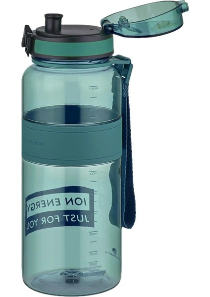 1000ML Büyük Boy Silikon Gövde Tritan Su Matarası