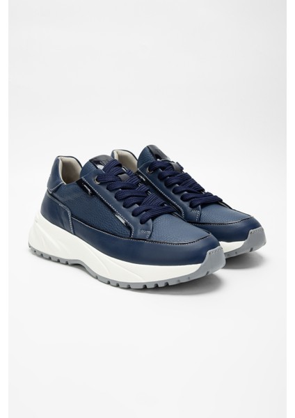 Erkek Lacivert Floter Deri Sneakers & Spor Ayakkabı 383 5689 Erk Ayk SK23/24 fiyatları