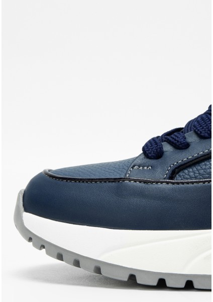 Erkek Lacivert Floter Deri Sneakers & Spor Ayakkabı 383 5689 Erk Ayk SK23/24 fırsatları