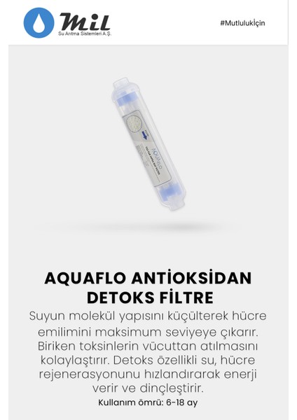 Kapalı Kasa Su Arıtma Cihazı 12'li Filtresi Aquaflo Membran Set