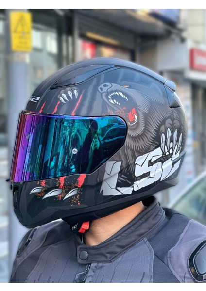 Rapıd 2 Clawn Mat Siyah-Gri-Kırmızı Kask (Prohel Balaklava Hediye) fırsatları