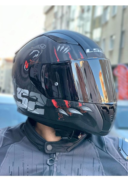 Rapıd 2 Clawn Mat Siyah-Gri-Kırmızı Kask (Prohel Balaklava ) fırsatları