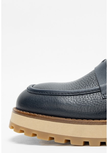 Erkek Lacivert Floter Deri Loafer Ayakkabı 537 3374 Erk Ayk SK23/24 fırsatları