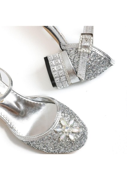 Elsa Topuklu Ayakkabı Taşlı Gümüş 27 modelleri