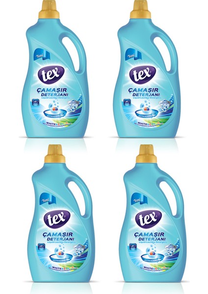 Sıvı Çamaşır Deterjanı Whıte & Color 2500 ml 4 Lü