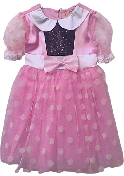 Pembe Minnie Mouse Kostüm 3-4 Yaş