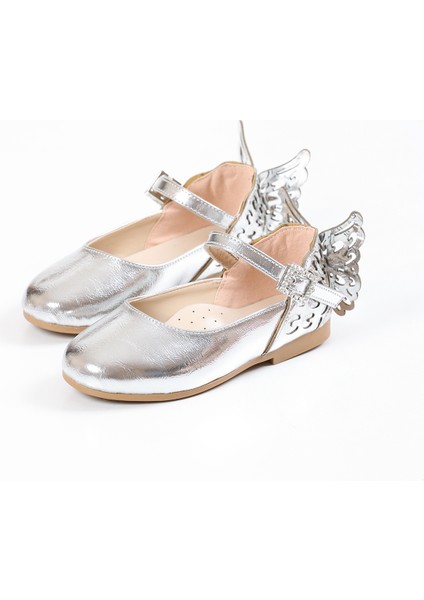 DS50109 30 Babet Ayakkabı Butterfly Gümüş 30