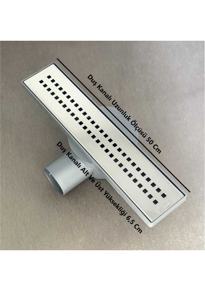 Sukar Line 4p Duş Kanalı Plastik Kasa Paslanmaz Izgara Süzgeç Ø50 Çıkış 50 cm 1154-100550-02 fiyatları