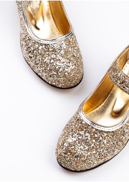 Sparkle Topuklu Ayakkabı Altın 35 modelleri