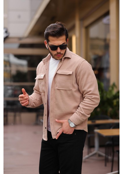 Oversize Düz Cepli Polar Gömlek Xc U 201 fiyatları