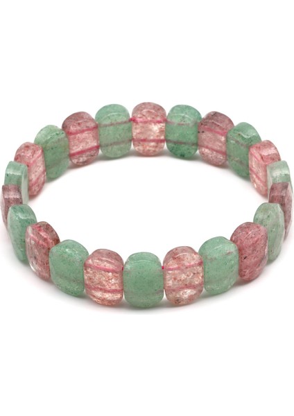 Green Kuvars - Çilek Kuvars Doğal Taş Bileklik 9 x 13 mm Bileklik fiyatları