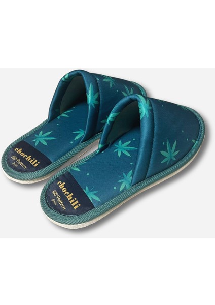 Unisex Yaprak Desenli Yumuşak Tabanlı Çeyiz Ev Terliği fırsatları