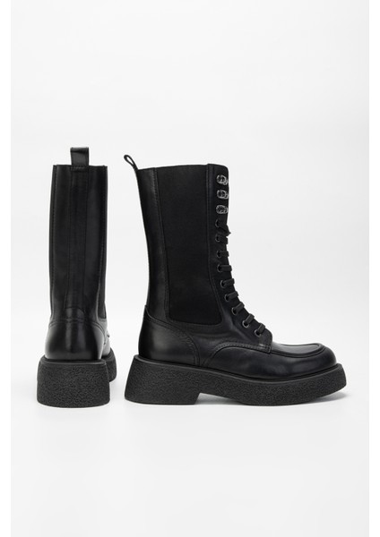 Kadın Siyah Hakiki Deri Casual Bot 957 40380 Bn Bot SK23/24 fırsatları