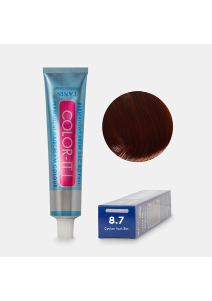 Kalıcı Saç Boyası Color-It 8.7 Ceylan Açık Bej