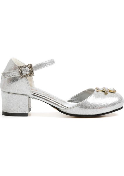 Sultan Topuklu Ayakkabı Gümüş 30