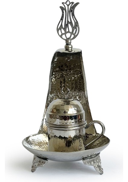 Hilal Bakır Kahve Sunum Seti Nikel Kaplama fırsatları