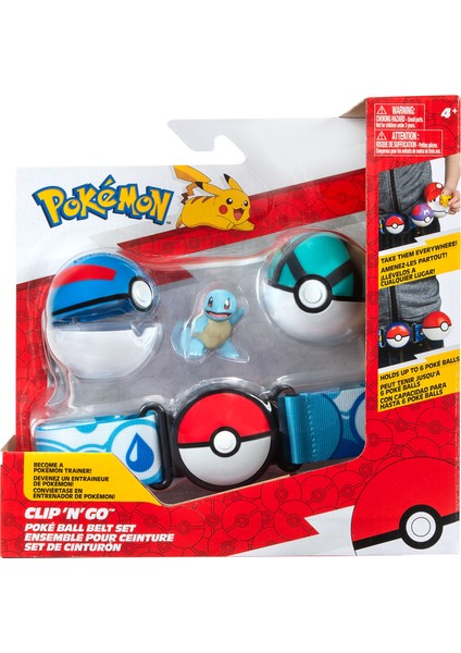 Clip 'n' Go Pokeball Kemer ve Figür Seti PKW3161 fırsatları