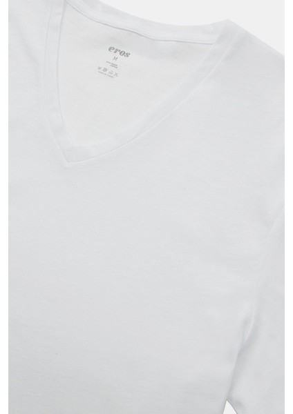 4 Adet Pamuklu V Yaka Penye Fanila T-Shirt fiyatları