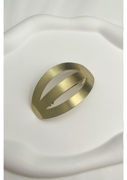 Altın Rengi Kıvrımlı Otomatik Toka (Ölçü:8 Cm)
