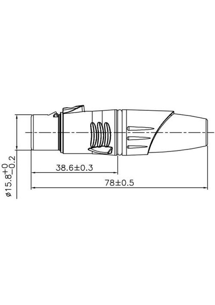 XL25FB 5-Pin Dişi Xlr Audio Konnektör